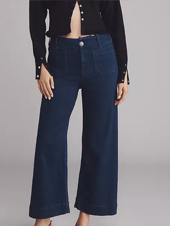 Anthropologie Denim - Maeve by Anthropologie The Colette Patch Pocket Wide-Leg Jeans Size 28